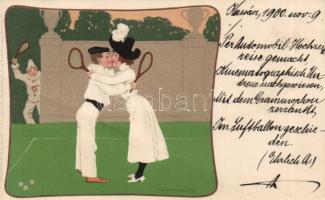 Tennis, couple s: B. Wennerberg