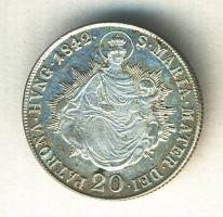 1842B 20Kr Ag "V. Ferdinánd" T:2/2-