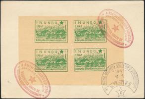 1941 Eszperantó kongresszus levélzáró kisív címzetlen levelezőlapon