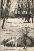 Kisszékely vadászok, szarvas etetés