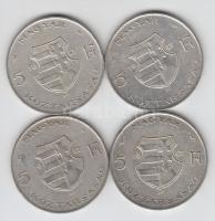 1947. 5Ft Ag "Kossuth" (4x) T:3