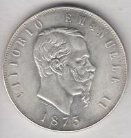 Olaszország 1873. 5L hamisítványa T:2 Italy  1873. 5 Lire fake C:XF