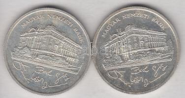 1992. 200Ft Ag "MNB" (2x) T:2