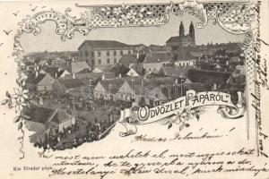 Pápa zsinagógával (levágott / cut)