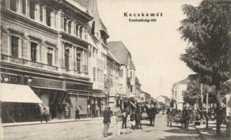 Kecskemét Szabadság tér, üzletek