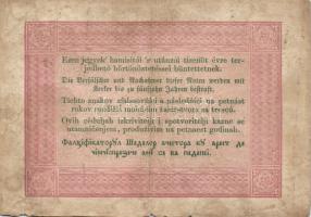 1848. 5Ft "Kossuth bankó" piros T:III-