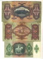 1930-1946. 30db bankjegy a pengő korszakból, közte fordított címeres adópengő is T:II,II-,III