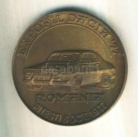 Románia 1977. "EXPOFIL Dacia 1977 - Pitesti" Br emlékérem (59mm) T:2 Romania 1977. "EXPOFIL Dacia 1977 - Pitesti" Br medallion (59mm) C:XF