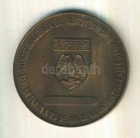 Románia 1977. "EXPOFIL Dacia 1977 - Pitesti" Br emlékérem (59mm) T:2
Romania 1977. "E...
