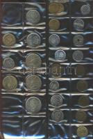 Vegyes világpénz gyűjtemény nagyalakú albumba rendezve, összesen 230db érme, köztük ezüst érmék is, ...