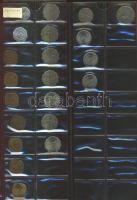Vegyes világpénz gyűjtemény nagyalakú albumba rendezve, összesen 278db érme, köztük ezüst érmék is, ...