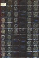 Vegyes világpénz gyűjtemény nagyalakú albumba rendezve, összesen 278db érme, köztük ezüst érmék is, ...