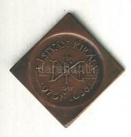 Lapis András (1942-) 1988. "I. István 975?-1038 / Szegedi Éremgyűjtők" Br csegely emlékére...