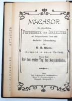 Machsor. Die sämmtlichen Festgebete der Israeliten mit bestgeordnetem Texte und deutscher Uebersetzu...