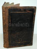 Héber nyelvű imádságos könyv. Wien, 1862, I. Knöpflmacher & Söhne. Dombornyomott, aranyozott egészbőr kötésben /  Hebrew prayer book, leather binding