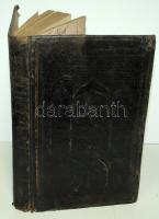 Festgebete der Israeliten nach der gottesdienstlichen Ordnung im israelitischen Bethause zu Wien und in mehreren anderen Gemeinden. Übers. v. I. N. Mannheimer. Bd. III. Wien, 1853, Adalbert della Torre. Héber-német kétnyelvű imádságos könyv dombornyomott aranyozott egészbőr kötésben /  Hebrew-German bilingual prayer book in leather binding