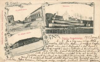 Nagytapolcsány school, Erzsébet street, Calvary (EK)