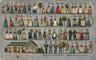 Swiss all of national costumes, Emb.
