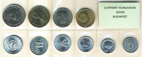 1989. 2f-20Ft 10db klf érmés forgalmi sor fóliatokban T:1