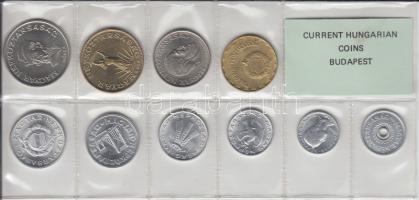 1989. 2f-20Ft 10db klf érmés forgalmi sor fóliatokban T:1