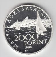 1998. 2000Ft Ag "Régi balatoni hajók II-Phoenix" tanúsítvánnyal T:PP