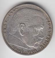 Német 3. Birodalom 1939A 2M Ag "Hindenburg" T:2/2- ph. German Third Reich 1939A 2 Marks Ag "Hindenburg" C:XF/VF ph.