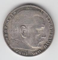 Német 3. Birodalom 1938E 2M Ag "Hindenburg" T:2- German Third Reich 1938E 2 Marks Ag "Hindenburg" C:VF