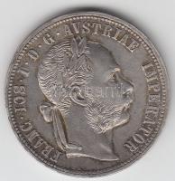 Ausztria 1879. 1Fl Ag "Ferenc József" T:2 ph. Austria 1879. 1 Florin Ag "Franz Joseph" C:XF edge error