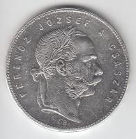 1869KB 1Ft Ag "Angyalos címer" T:2