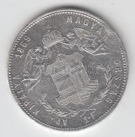 1869KB 1Ft Ag "Angyalos címer" T:2