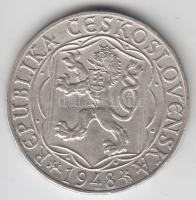 Csehszlovákia 1948. 100K Ag "Függetlenség" T:2
Czechoslovakia 1948. 100 Korun Ag "Ind...