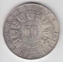 Ausztria 1963. 50Sch Ag "Tirol 600 éve egyesült Ausztriával" T:2 ph.
Austria 1963. 50 Schi...