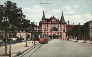 Pécs vasútállomás, villamos (EB)