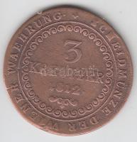 Ausztria 1812O 3Kr T:3
Austria 1812O 3 Kreuzer C:F