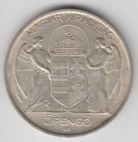 1939. 5P Ag "Horthy - balra" T:2 ph