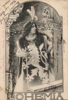 Bohemia, patriotic postcard