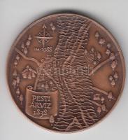 Fritz Mihály (1947-) 1988. "MÉE - Pesti árvíz / Wesselényi Miklós" Br emlékérem (42,5mm) T...