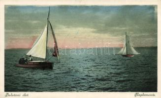 Balatoni élet, naplemente (EK)