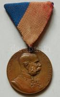 1898. "Jubileumi Emlékérem Fegyveres Erő Számára / Signum memoriae (AVSTR)" Br érem mellszalaggal T:2-/3 1898. Commemorative Jubilee Medal for the Armed Forces with ribbon C:VF/F