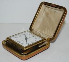 Kaiser összecsukható utazóóra saját műanyag tokjában, jól jár /
Travel watch in plastic case, works ...