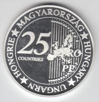 DN "Eurofantáziák - Szabadság szobor" Ag (0,999) emlékérem (20,7g) T:PP tanúsítvánnyal! Cs...