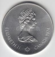 Kanada 1974. 5$ Ag "Montreali olimpia - olimpiai ötkarika" T:1 Canada 1974. 5 Dollars Ag "Montreal Olympic games - " C:Unc