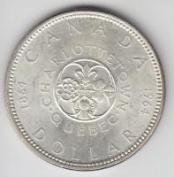 Kanada 1964. 1$ Ag "Charlottetown" T:2/2-
Canada 1964. 1 Dollar Ag "Québec - Charlott...