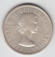 Kanada 1962. 50c Ag "II. Erzsébet" T:2  Canada 1962. 50 Cents Ag "Elizabeth II" C:XF