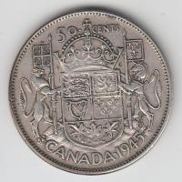 Kanada 1945. 50c Ag "IV. György" T:2- 
Canada 1945. 50 Cents Ag "George VI" C:VF