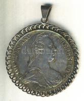 Ausztria 1780SF Tallér Ag "Mária Terézia" utánveret ezüst foglalatban! (Br.: 31.32g) T:2
A...