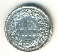 Svájc 1904B 1Fr Ag T:2 R! Switzerland 1904B 1 Franc Ag C:XF R!