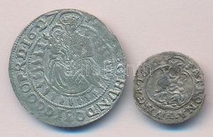 Erdély 1627NB Garas Ag Bethlen Gábor T:3 + 1674K-B Denár Ag "I. Lipót" körirat "LEOPOLD...PATRONA.HUNGA" T:2- ph. Huszár 1503.,Unger II.: 1107.