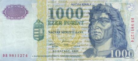 1998. 500Ft "EE" +  1000Ft "DB" + 2006. 200Ft "FC" T:III + 2005. 1000F...