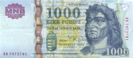 1998. 500Ft "EE" +  1000Ft "DB" + 2006. 200Ft "FC" T:III + 2005. 1000F...